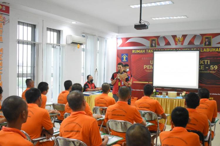 Rutan Labuhan Deli Kembali Mengadakan Pelatihan Moralitas Budi Pekerti Indonesia
