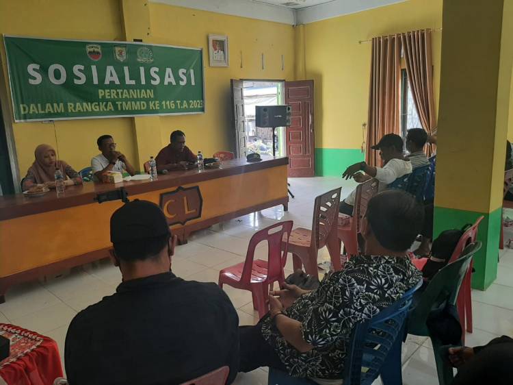 Bersama Distan Sergai, Satgas TMMD Kodim Deliserdang Gelar Penyuluhan Pertanian