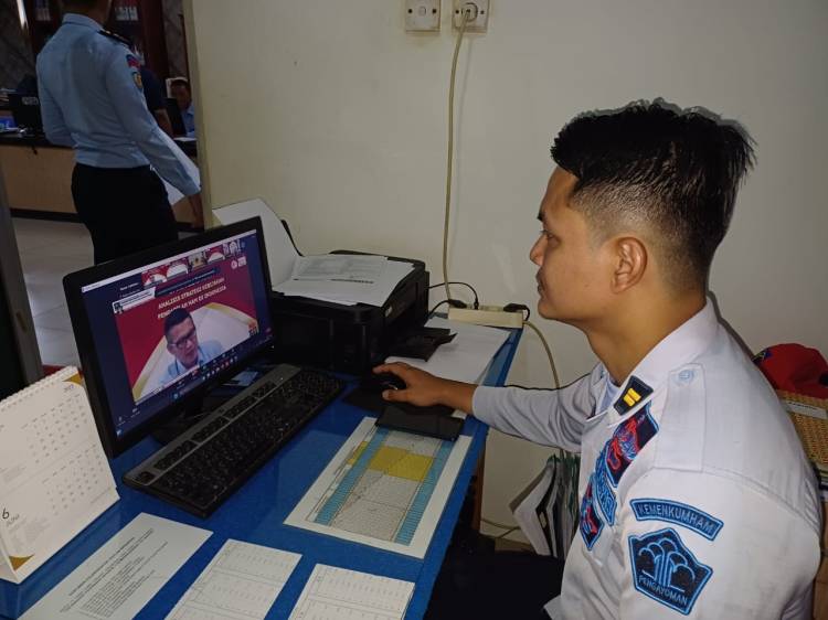 Rutan Labuhan Deli Ikuti Sosialisasi Analisis Strategis Kebijakan Pengadilan HAM