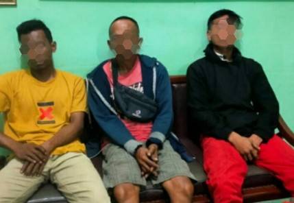 Personil Lidpamfik Denpom I/I Pematangsiantar Tangkap 3 Warga Sipil Penyeleweng BBM Bersubsidi