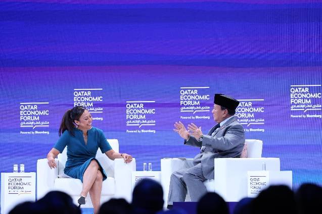 Menhan Prabowo Bicara di Qatar Economic Forum, Bahas Pembangunan Negara