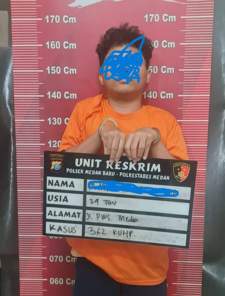 Personel Reskrim Polsek Medan Baru Ungkap Kasus Pencurian Handphone