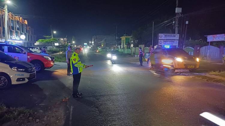 Pengamanan Malam Minggu, Polres Simalungun Gelar Patroli Skala Besar di Lokasi Rawan