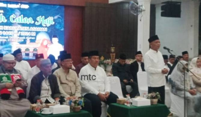 18 Orang Jamaah Calhaj Asahan Dilepas Keberangkatannya Menuju Asrama Haji Medan