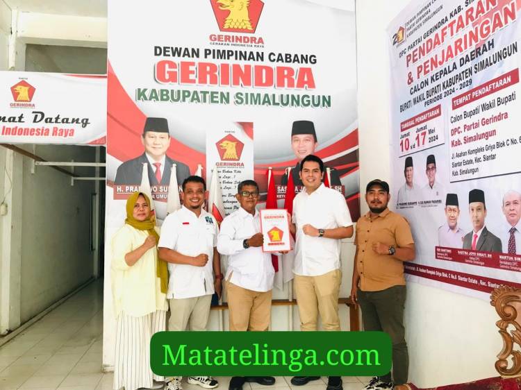 Azi Pangaribuan Kembalikan Berkas Pencalonan Bupati, Sekjen : Sesuai Perintah Pak Prabowo Kita Utamakan Kader