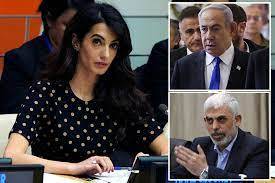Amal Clooney Pakar hukum Merekomendasikan Kejahatan Perang Dalam Perang Israel - Hamas