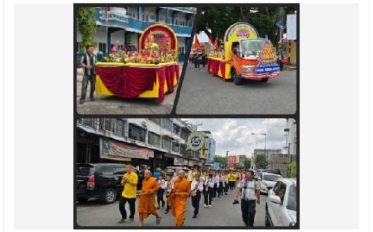 Semarakkan Hari Raya Waisak, Ratusan Siswa/siswi Perguruan Buddha Jayanti Gelar Karnaval