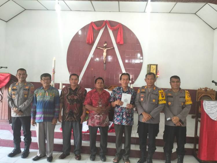 Hadiri Minggu Kasih, Ini Pesan Kamtibmas Kapolres Labusel