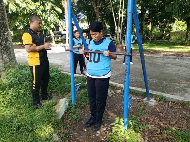 Dua Kali Setahun, Polres Langkat Laksanakan Tes Kesamaptaan Jasmani