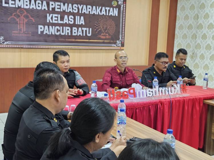 Pastikan Hak Makanan WBP Terpenuhi, Plt Kalapas Gelar Rapat Bama Bersama Panitia