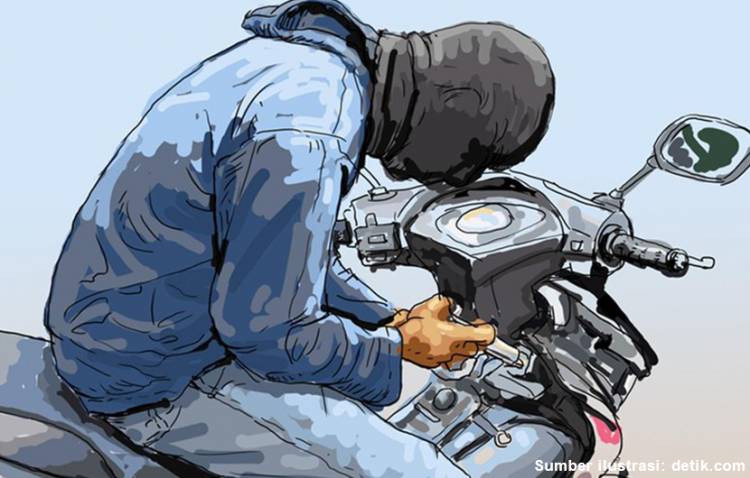 Rumah Diduga Tampung Motor Curian Digerebek Polres Tj.Balai Sita 10 Kenderaan
