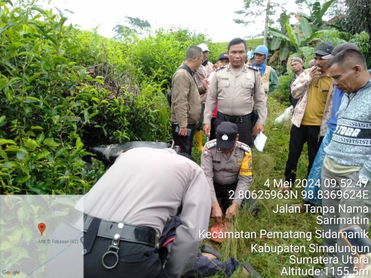 Polsek Sidamanik Cepat Tanggap dalam Evakuasi Mayat Pensiunan BUMN di Kebun Teh Simalungun, Dicurigai karena Ini