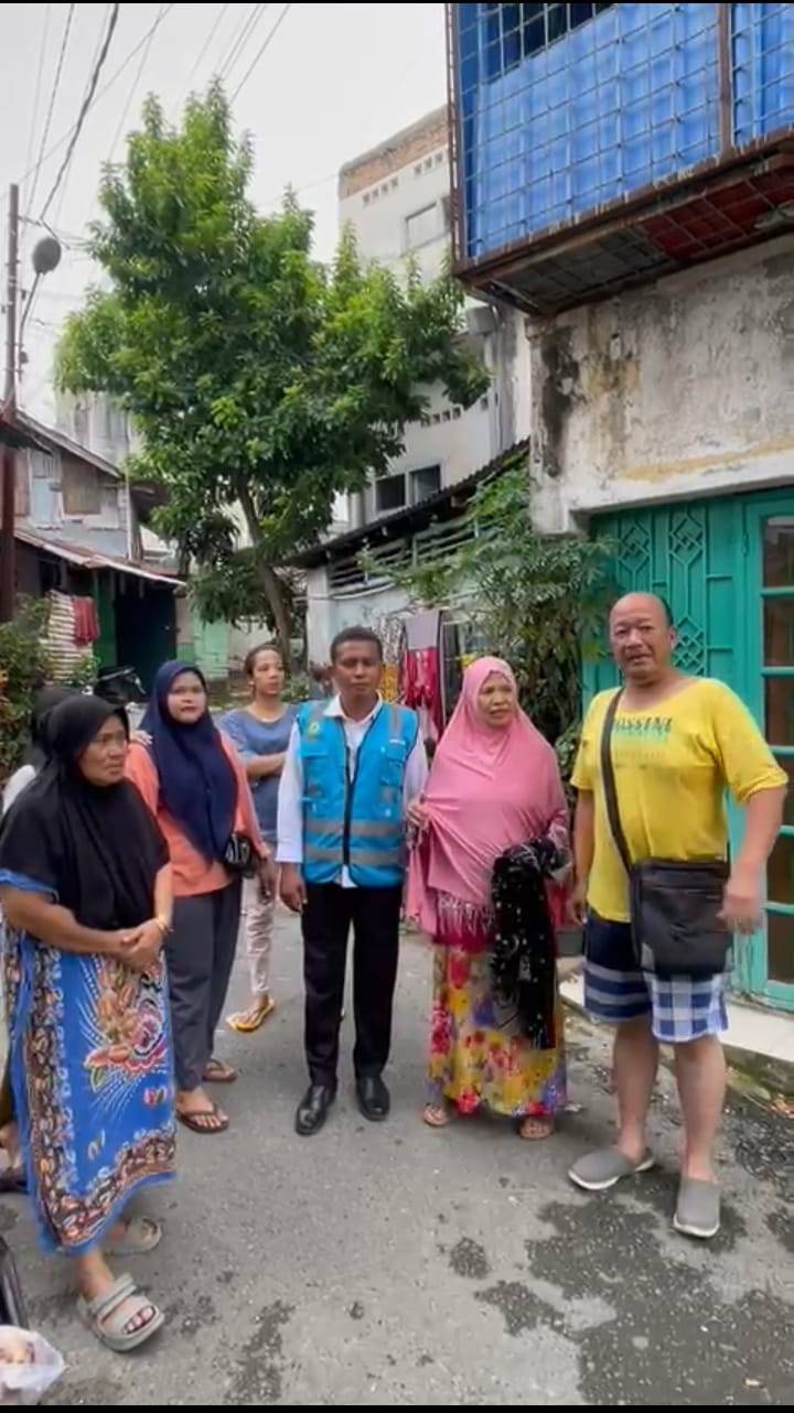 Air Sudah Lancar, Warga Aur Sampaikan Terima Kasih ke PDAM Tirtanadi