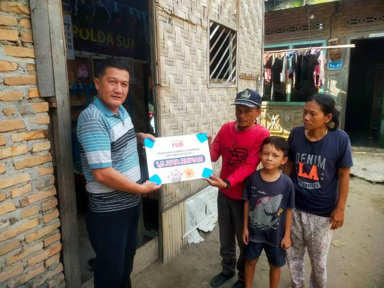 Berawal dari Iseng Ikut Quiz, Personel Bidang Humas Polda Sumut Berhasil Bantu Masyarakat Penghuni Gubuk
