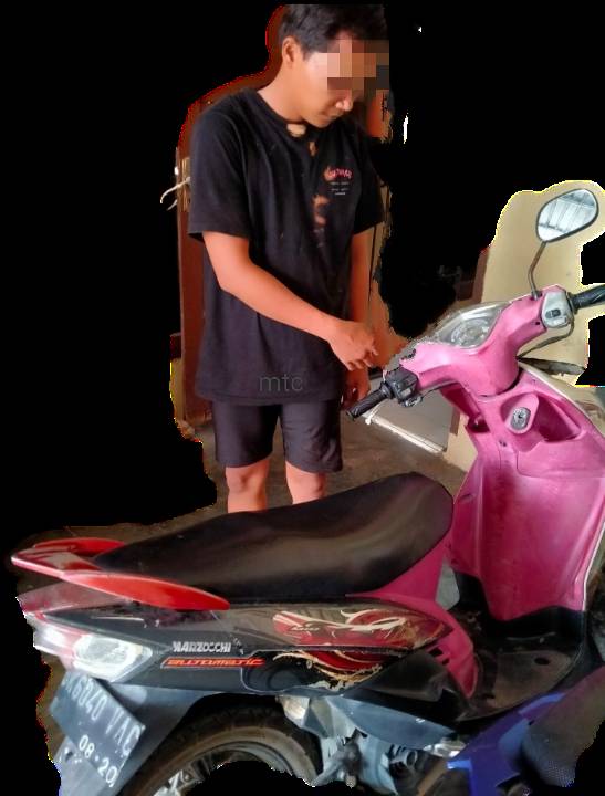 Oscar Usai Nyolong Septor Digelandang Ke Polsek Kota Kisaran