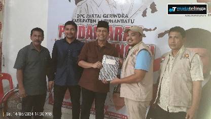 Ir H Faizal Amri Siregar Kembalikan Formulir Pendaftaran Sebagai Balon Bupati Labuhanbatu Ke DPC Partai Gerindra