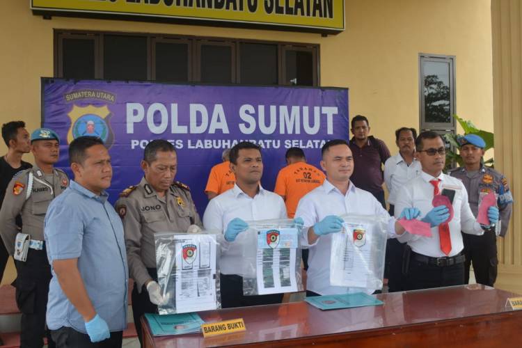 Polres Labusel Ungkap Dugaan Tipu Gelap Pembebasan Lahan Pembangunan Gardu