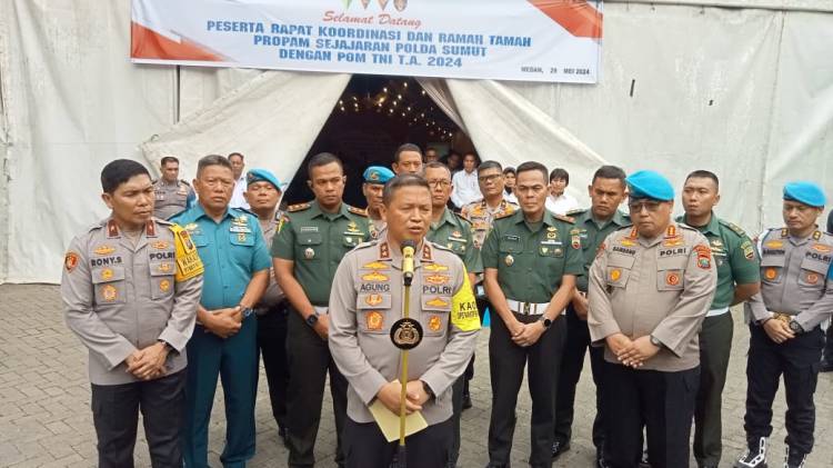 Rakor TNI-Polri , Kapolda Sumut Komit Tegakkan Hukum Disiplin