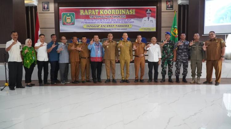 Pj Bupati Langkat Gelar Rapat Koordinasi Tim Terpadu Pencegahan P4GN Tahun 2024
