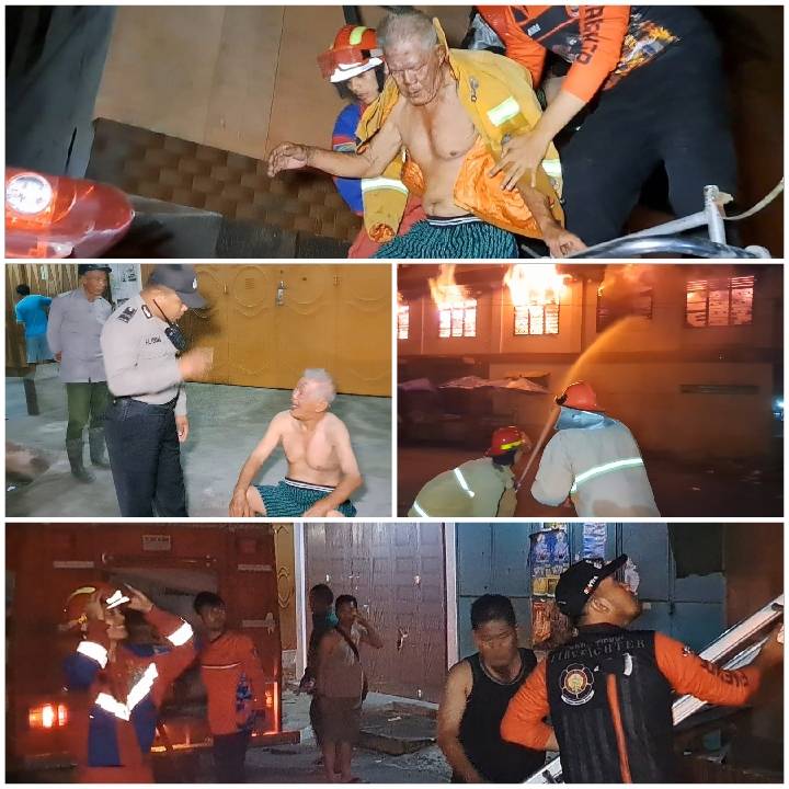 Kakek 75 Tahun Pengunjung Hotel, Selamat dari Kobaran Api