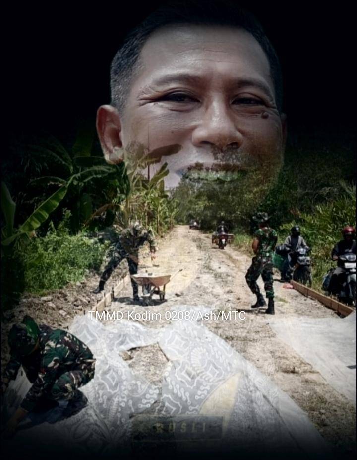 TMMD Ke 124 Tahun 2025 Asahan "Prajurit TNI Bersama Masyarakat Bangun Jalan Beton"