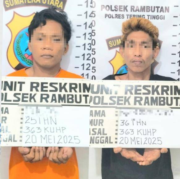 Dua Sekawan Bongkar Bengkel Kereta