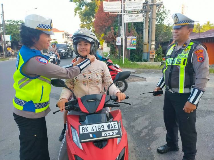 Ciptakan Kamseltibcarlantas ,Sat Lantas Polres Pematangsiantar Laksanakan Dikmas Lantas Penling