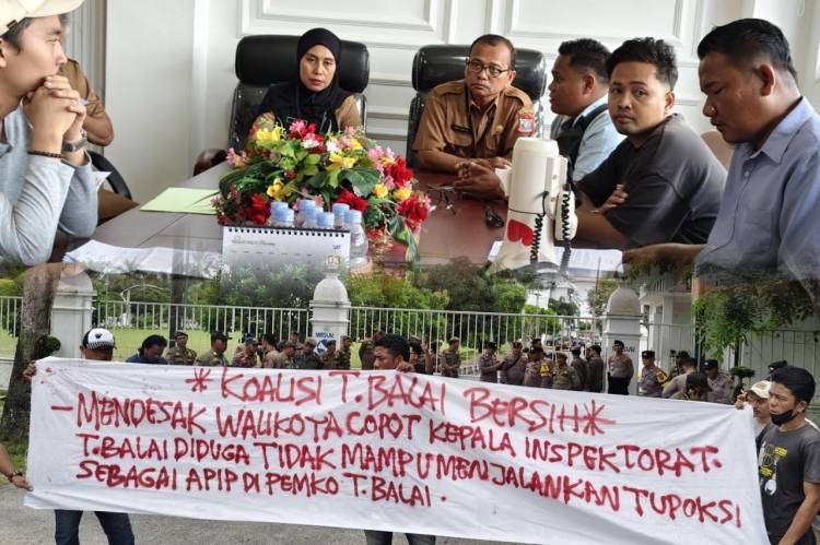 Koalisi Tanjungbalai Bersih Gelar Unjuk Rasa, Tuntut Walikota Copot Kepala Inspektorat