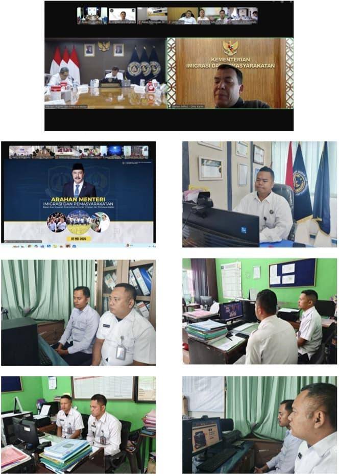 Rutan Tarutung Ikuti Rapat Analisis dan Evaluasi Kinerja Kementerian Imigrasi dan Pemasyarakatan Melalui Virtual Zoom