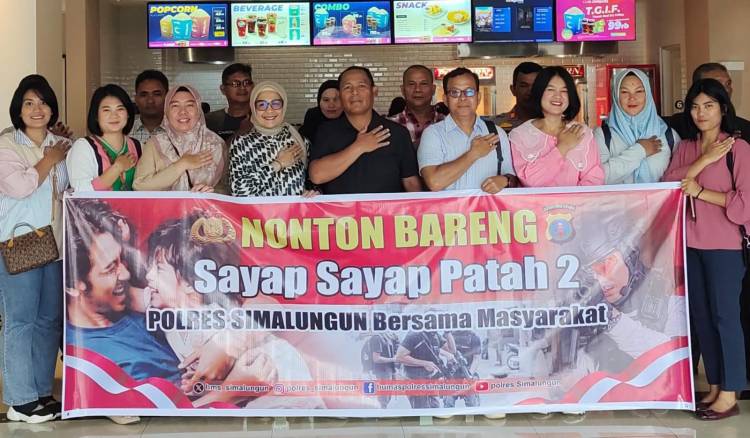 Kapolres Simalungun Gelar Nonton Bareng Film 'Sayap Sayap Patah 2' Sebagai Upaya Pencegahan Aksi Terorisme