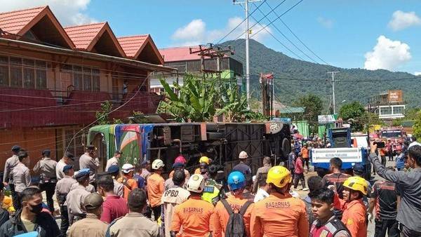 Bus ALS Laka Maut di Sumbar,  6 Warga Sumut Tewas