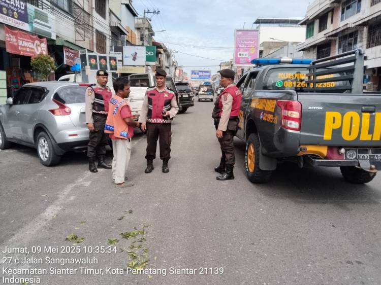 Antisipasi Tindak Kriminal Dan Premanisme, Samapta Polres Pematangsiantar Tingkatkan Patroli