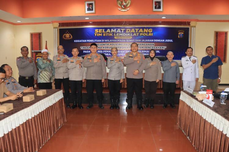 Polres Pematangsiantar Sambut Kunker Tim STIK Lemdiklat Polri