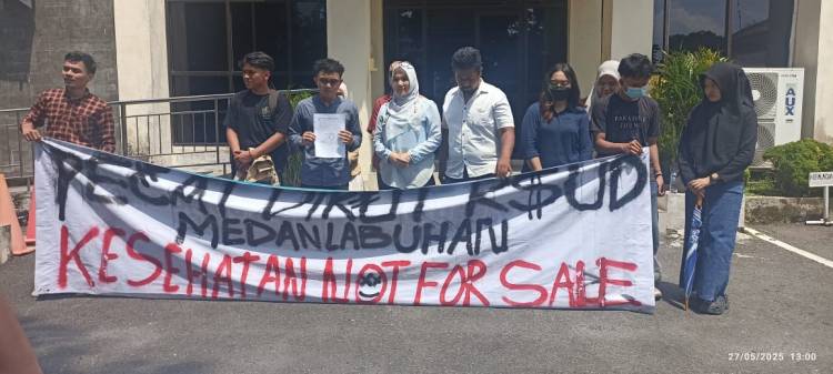 AMPK Dibungkam ! Aksi Forum BEM PMK Sumut Desak Copot Dirut dan Periksa Dugaan Penyimpangan di RS Bachtiar Djafar