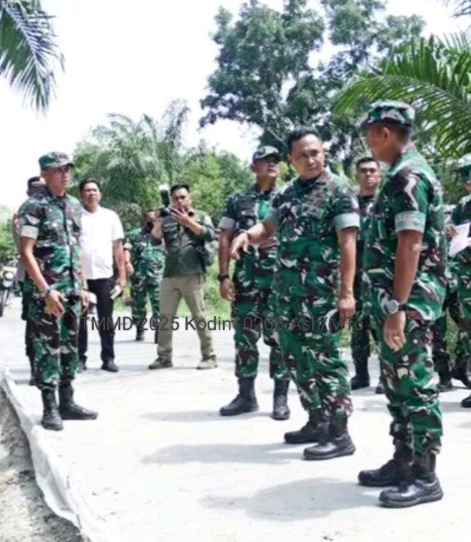 Minggu Terakhir Pelaksanaan Kegiatan TMMD Ke124 Kodim 0208/Asahan