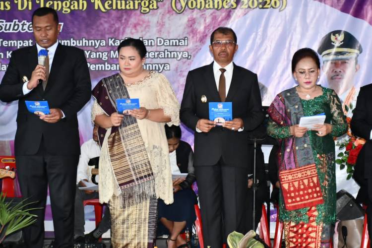 Paskah Oikumene Kabupaten Toba, Bupati Ajak Peduli  Kelestarian dan  Kebersihan Lingkungan