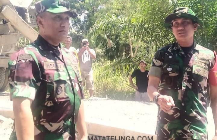 Dandim 0208/Asahan Dampingi Kolonel Inf.M.Herry Subagyo Ke Lokasi TMMD