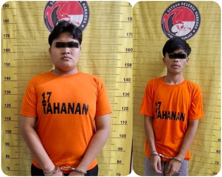 Dua Pemuda Asal Dua Provinsi Diciduk Satres Narkoba Polres Binjai