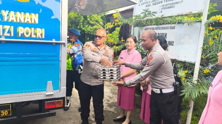 Dukung Penuh Program MBG, Kombes Gidion Resmikan SPPG YKB Polrestabes Medan