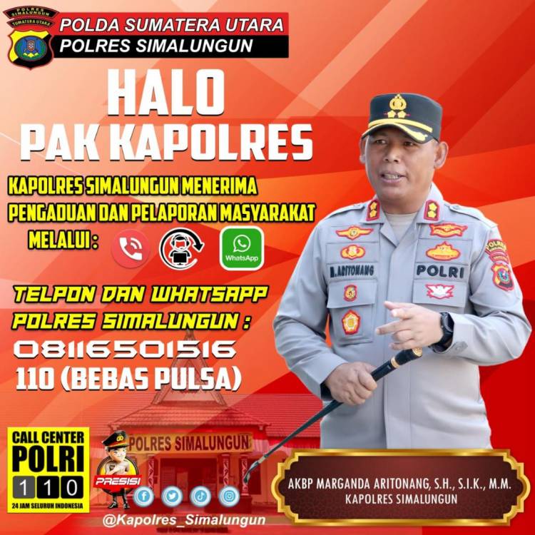 Kapolres Simalungun Luncurkan Program "Halo Kapolres" untuk Tingkatkan Layanan Pengaduan Masyarakat