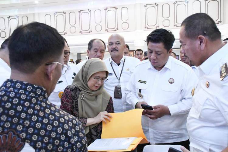 Bupati Samosir Ikut Rakor Percepatan Penyesuaian Tata Ruang dan Penyelesaian Permasalahan Pertanahan