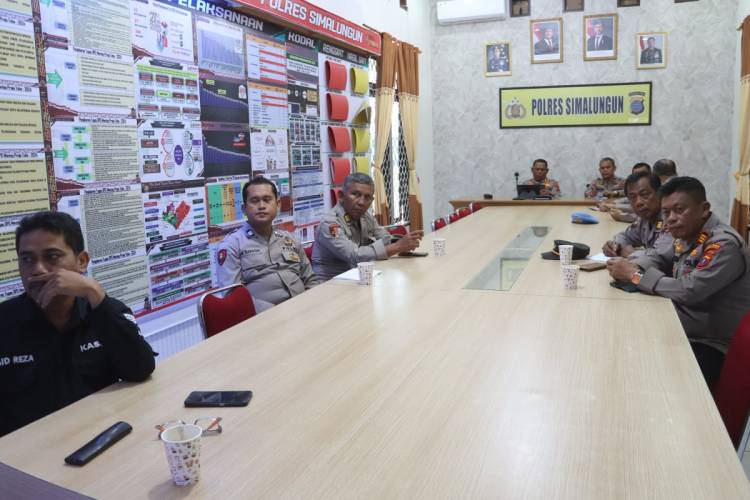 Kapolres Simalungun Ikuti Pembukaan Rakernis Gabungan Empat Divisi Polri Tahun 2025