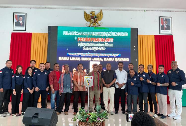 Resmi Dilantik, Forum Pemuda NTT Sumut  Siap Jaga Nama Baik Daerah