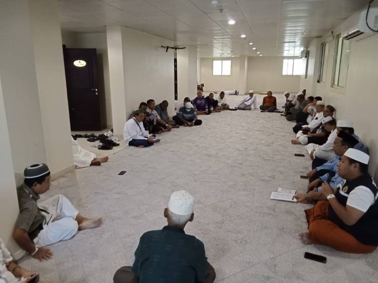 Jemaah Haji Kloter 03 KNO Ikuti Pemantapan Bimbingan Manasik Haji