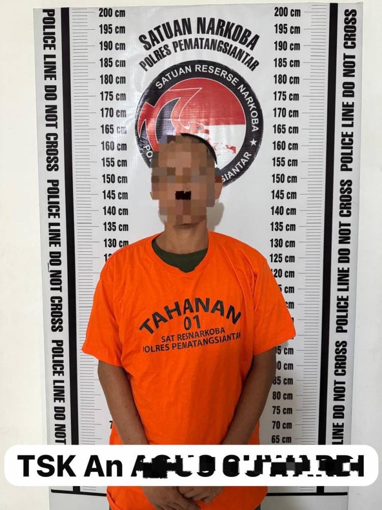 Polres Pematangsiantar Amankan Pengedar Sabu Jalan Singosari Dirumahnya