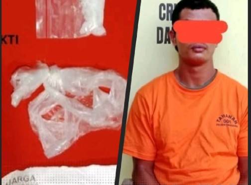 Polsek Torgamba Bekuk Pengedar Sabu di SPBU Pinang Awan,