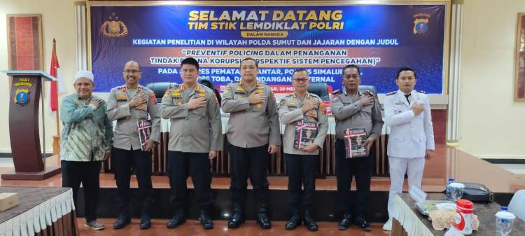 Polres Simalungun Ikuti Penelitian STIK LEMDIKLAT Polri Tentang Pencegahan Korupsi
