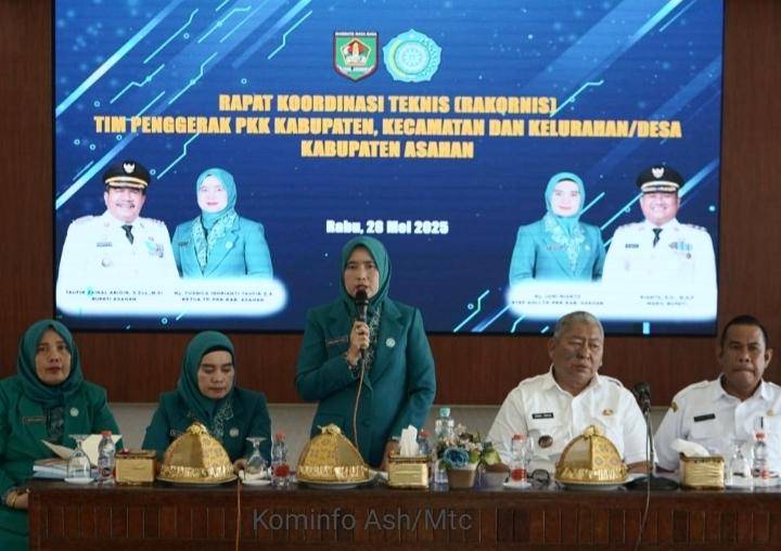 Rakornis TP.PKK Kabupaten Asahan Dibuka Sekdakab