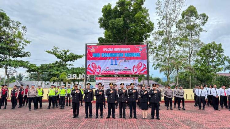 Polres Simalungun Gelar Upacara Peringatan Hari Kebangkitan Nasional Ke-117 Di Tengah Tantangan Global