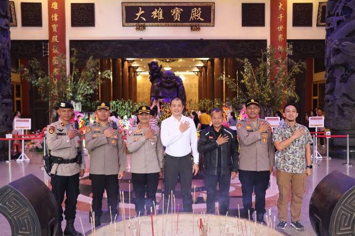 Wakapolrestabes Medan dan Kabag Ops Cek Vihara Prioritas Jelang Hari Raya Tri Suci Waisak